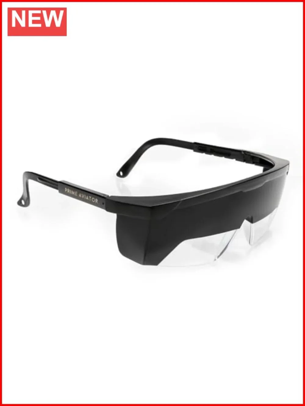 IFR Flight Training Glasses - Pilot Goggles with Adjustable Temples, Hard Case